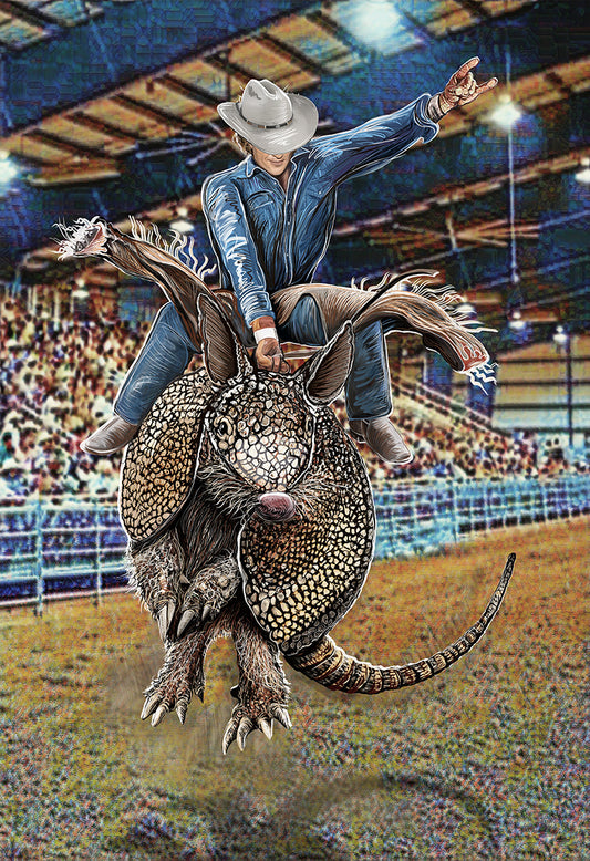 Broncodillo Matthew McConaughey Mixed Media Art by Doug LaRue