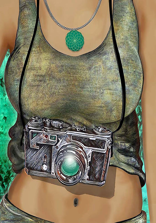 Camera Tank mixed media art by Doug LaRue