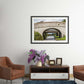 Cow Bridge 89 photograph be Rojo - LaRue framed print in a library