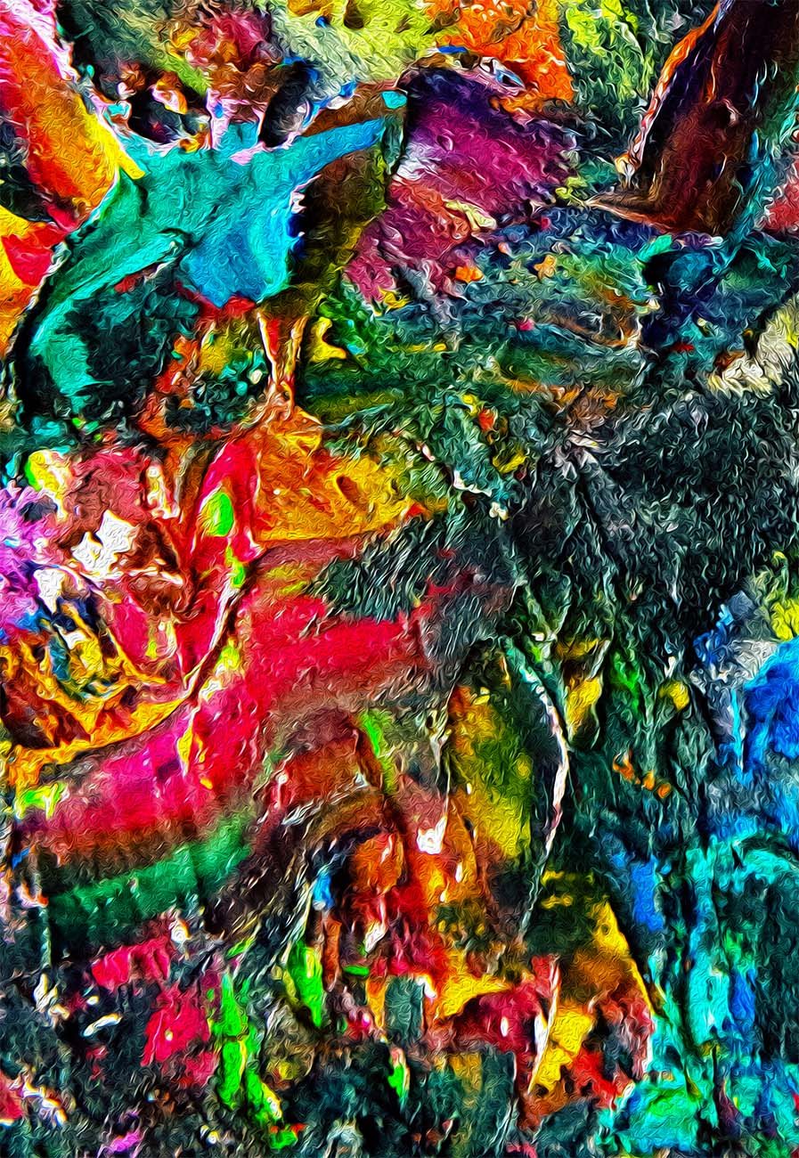 Watermelon Taffy abstract art by Doug LaRue
