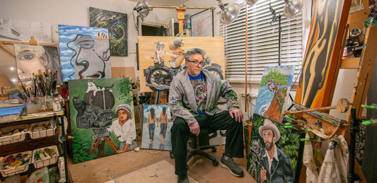 Doug LaRue in studio