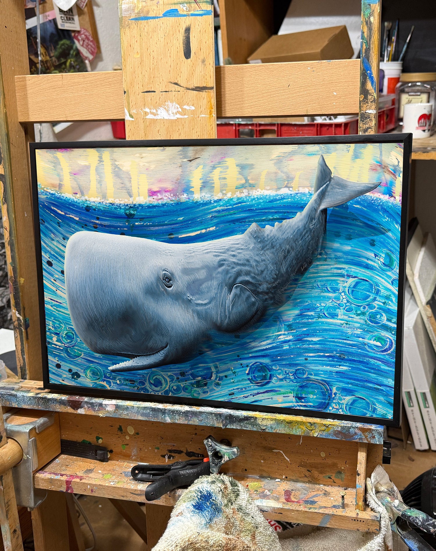 Whale in Blue 1420 hz