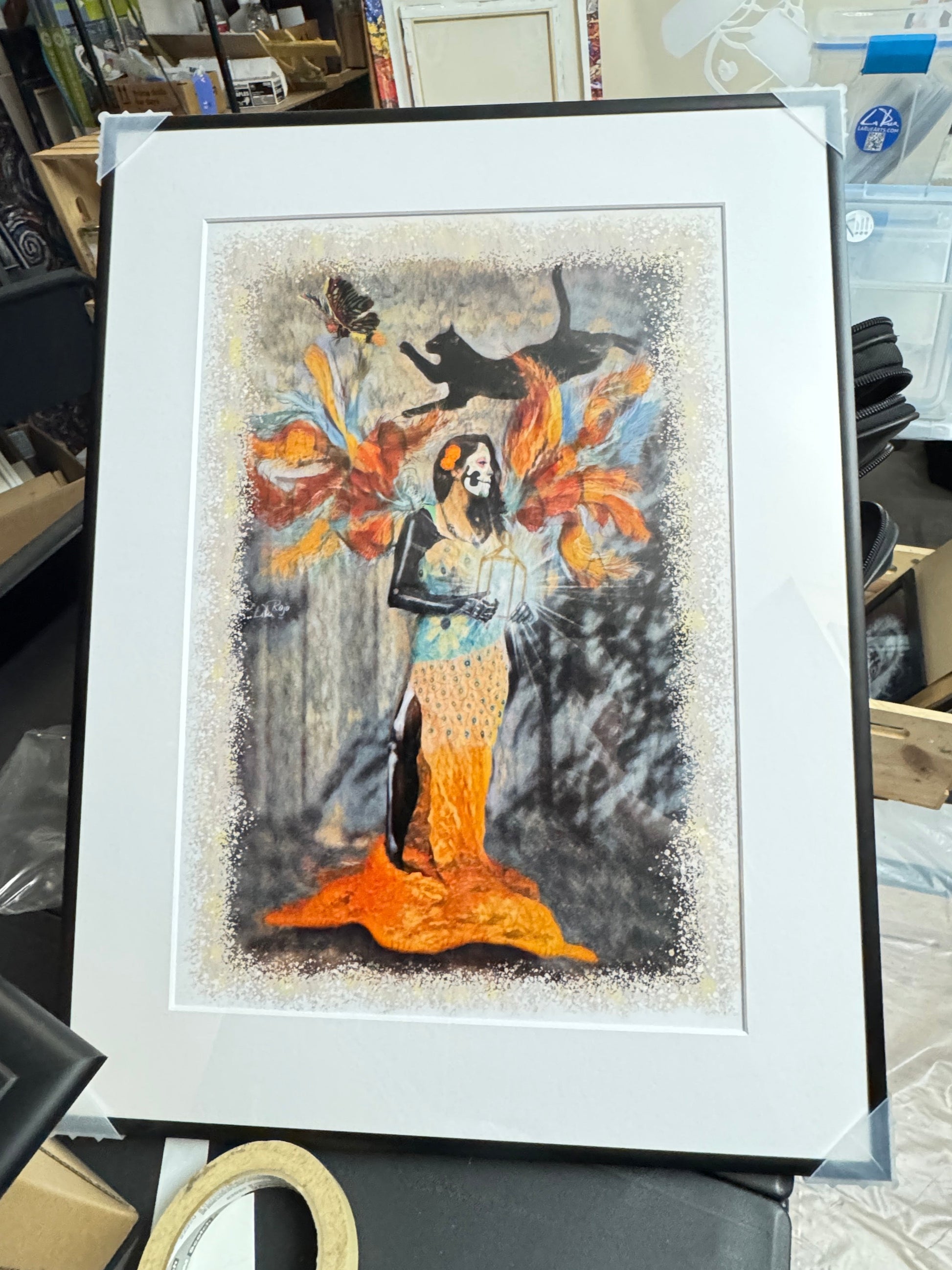 Soul Cage 18x25x1 black metal frame
