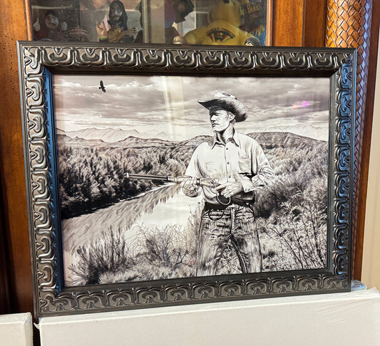 Rifleman 14x18 Art Print in Ornate Wood Frame