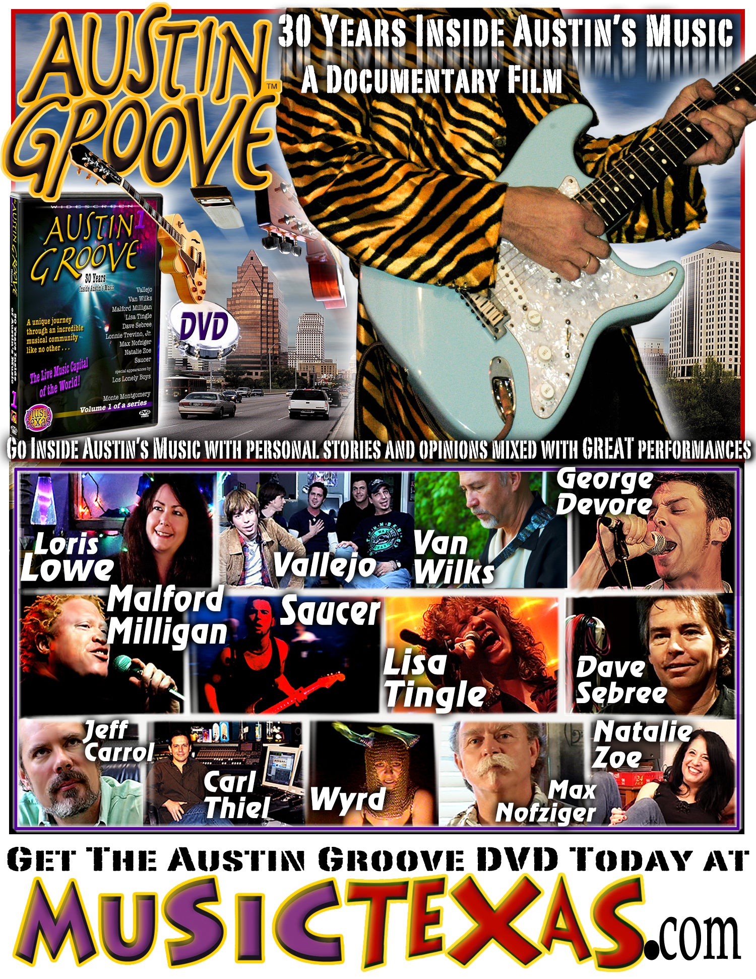 1st Edition Austin Groove Documentary Film on DVD 
