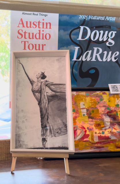 Ballerina pencil drawing by Doug LaRue