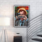Kolchak the Night Stalker mixed media art by Doug LaRue on a white brick wall