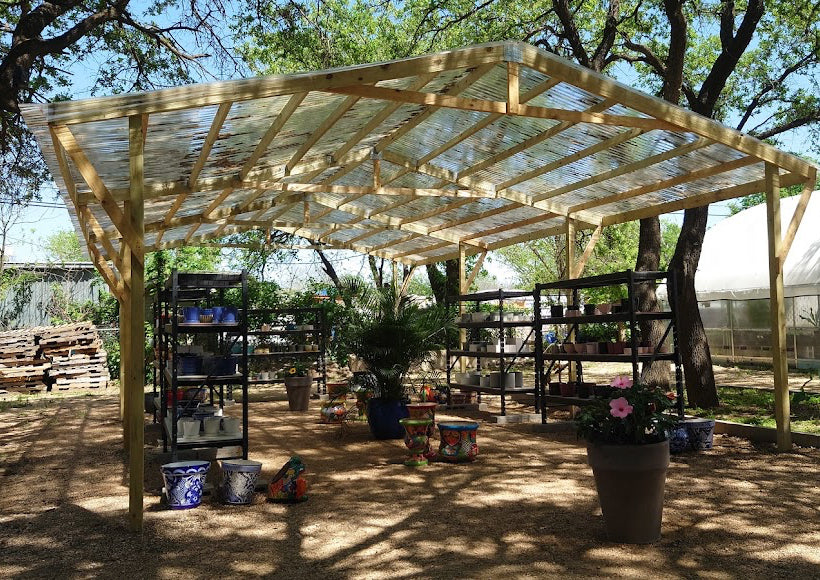 Pergola Spaces 4-8 qty. 9x9 ft. spaces or 3-6 qty. 10x10 ft. Spaces