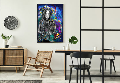 John Lennon Embraced by Doug LaRue on a dining room wall