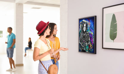 John Lennon Embraced by Doug LaRue on a gallery wall