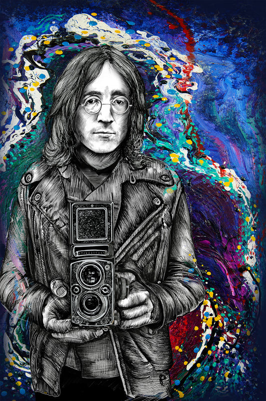 John Lennon Twin Lens by Doug LaRue