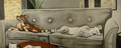 Let Sleeping Dogs oil painting by Doug LaRue