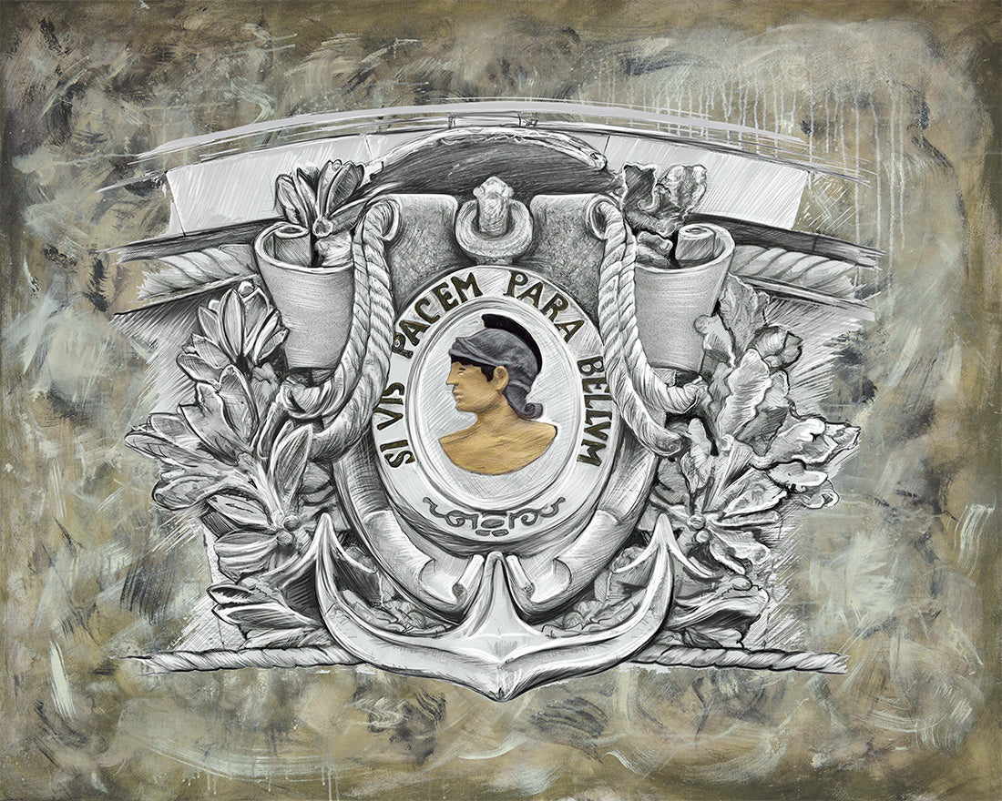 Khaki Parabellum mixed media art by Doug LaRue