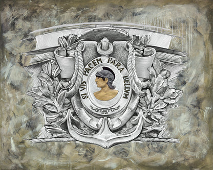 Khaki Parabellum mixed media art by Doug LaRue