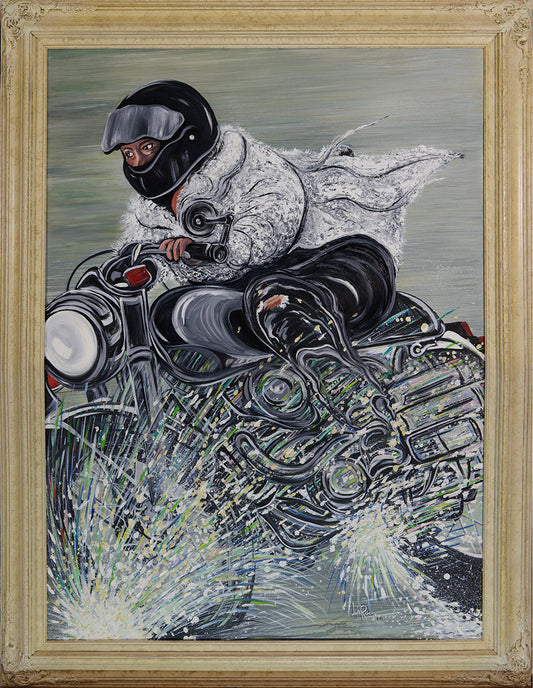Racing in the Rain oil painting by Doug LaRue
