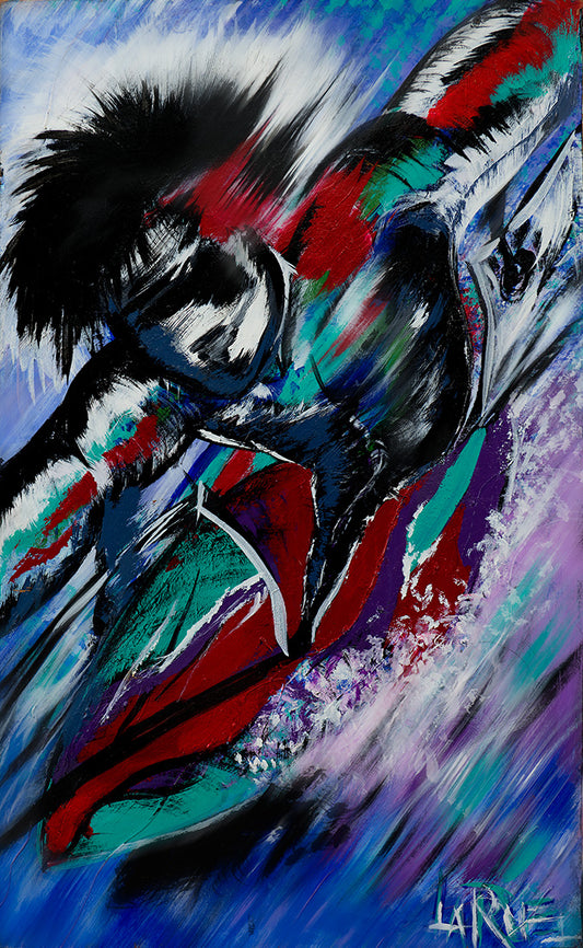 Sentient Surfer abstract art by Doug LaRue