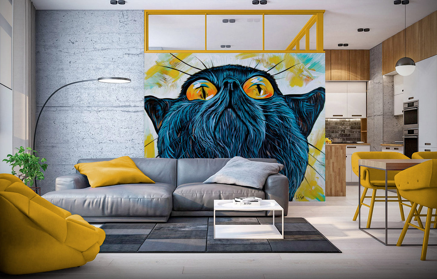 Gato observador del cielo