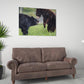 Arkansas Bear Fight by Doug LaRue large print over a couch