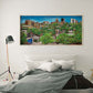 Austin Texas Castle Hill painting on a bedroom wall by Doug LaRue