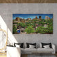 Austin Texas Castle Hill painting on a living room wall by Doug LaRue