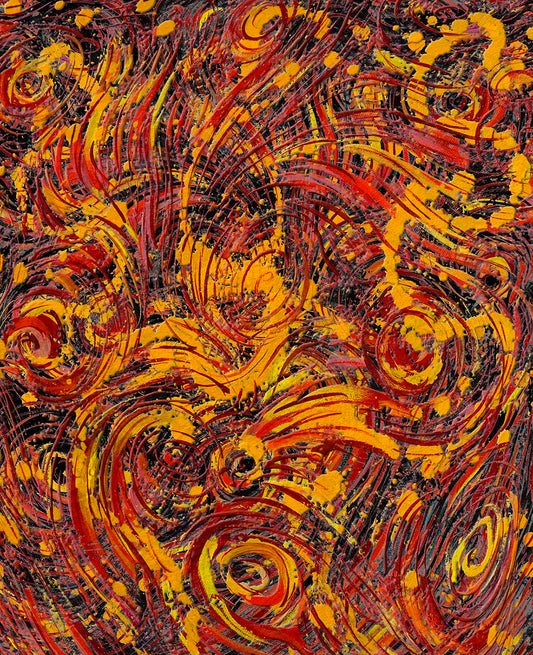Dark Golden Swirl artwork by Doug LaRue