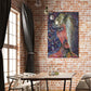 Glam's Alter Ego canvas painting by Doug LaRue on a dining room wall