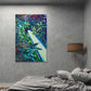Lucid Light abstract art by Doug LaRue on a bedroom wall