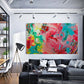 Abstract 21 Slurry art by Doug LaRue large print in an apartment