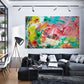 Abstract 21 Summerfeld artwork by Doug LaRue large print on a living room wall