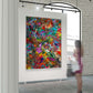 Vid19-72B Abstract Art  large print in a art gallery