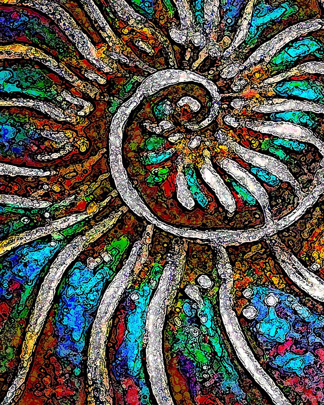 Ammonite Core abstract art by Doug LaRue  Edit alt text