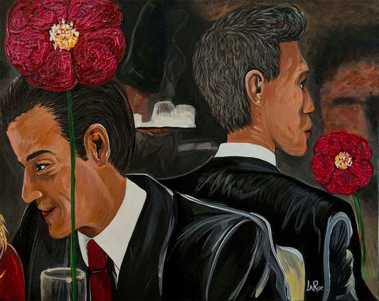 Dinner in the City; MEN (canvas 2) by Doug LaRue