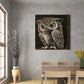Papa Owl Acrylic on Canvas by Doug LaRue large print on a dining room wall