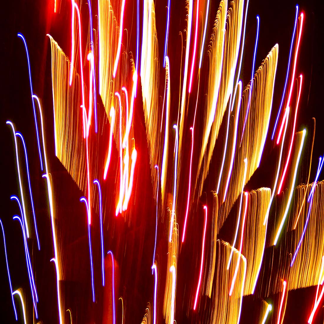 Abstract Fireworks photograph by Doug LaRue