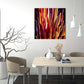 Abstract Fireworks photograph by Doug LaRue metal print  by a dining room table