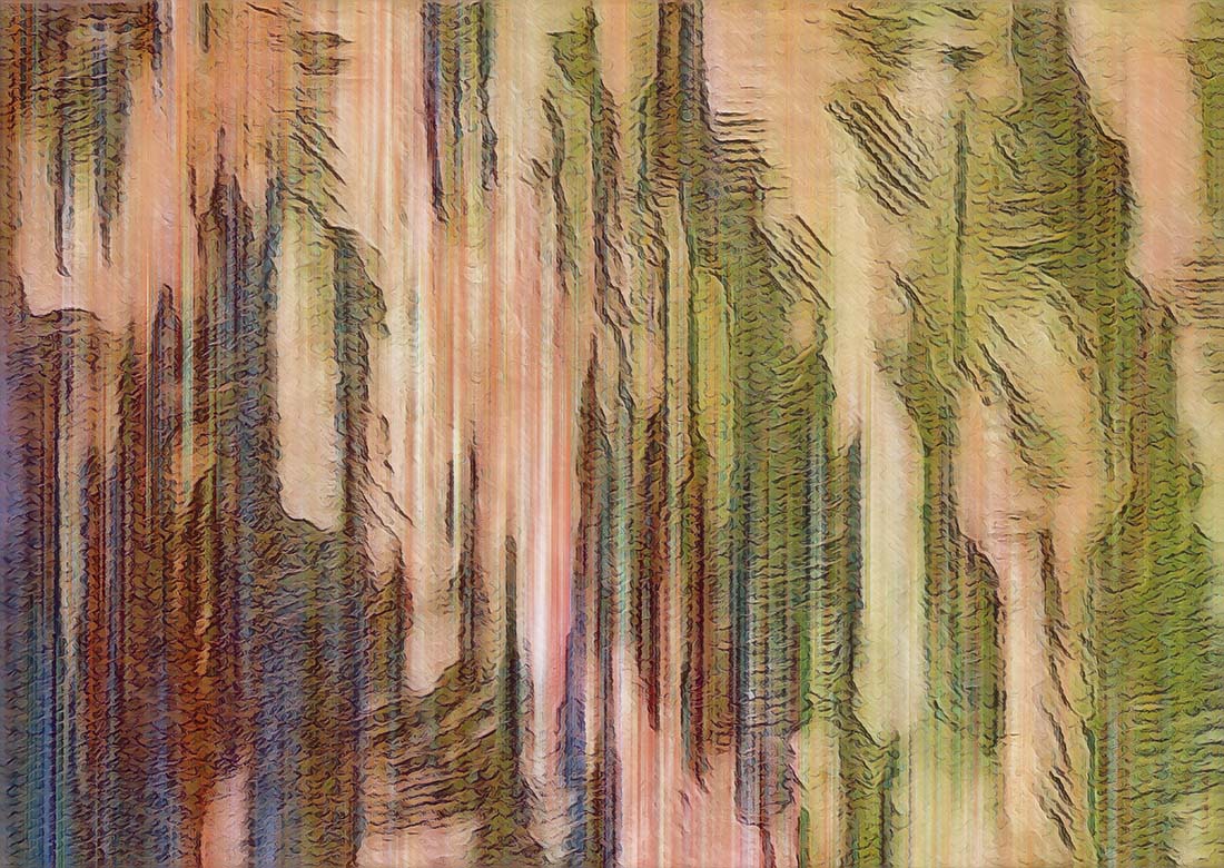 Forest Vert mixed media abstract art by Doug LaRue