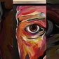Video of Abstract Lawrence, a figurative abstract portrait painting by Doug LaRue