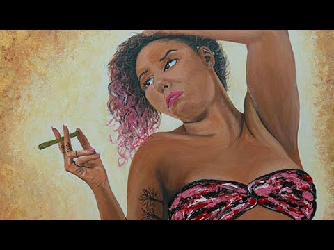 DeRae's Accoutrements canvas painting video