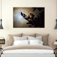 Moon Bats photograph by Doug LaRue large print over a king size bed
