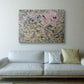 Verona Abstract canvas painting over a white couch