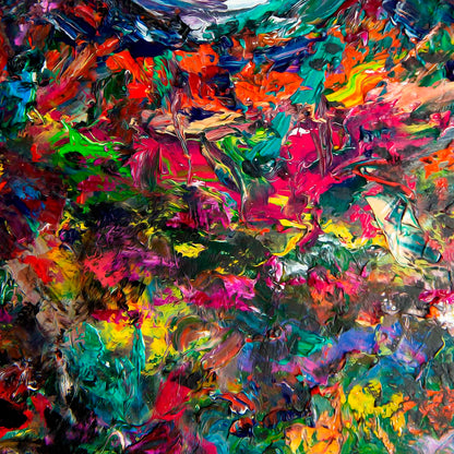 Vid19 Molten Rainbow abstract art by Doug LaRue