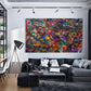 Vid19-57 Sirius Landscape abstract large wall art over a couch by Doug LaRue