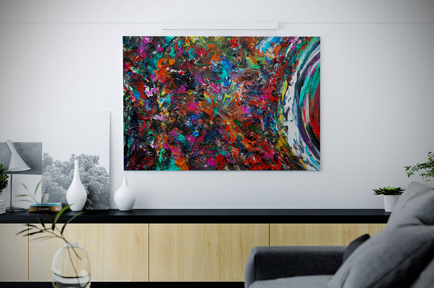 Vid-19 Saturn Ejection abstract art by Doug LaRue