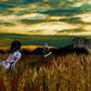 Wheat Field Farmhouse mixed media artwork by Doug LaRue