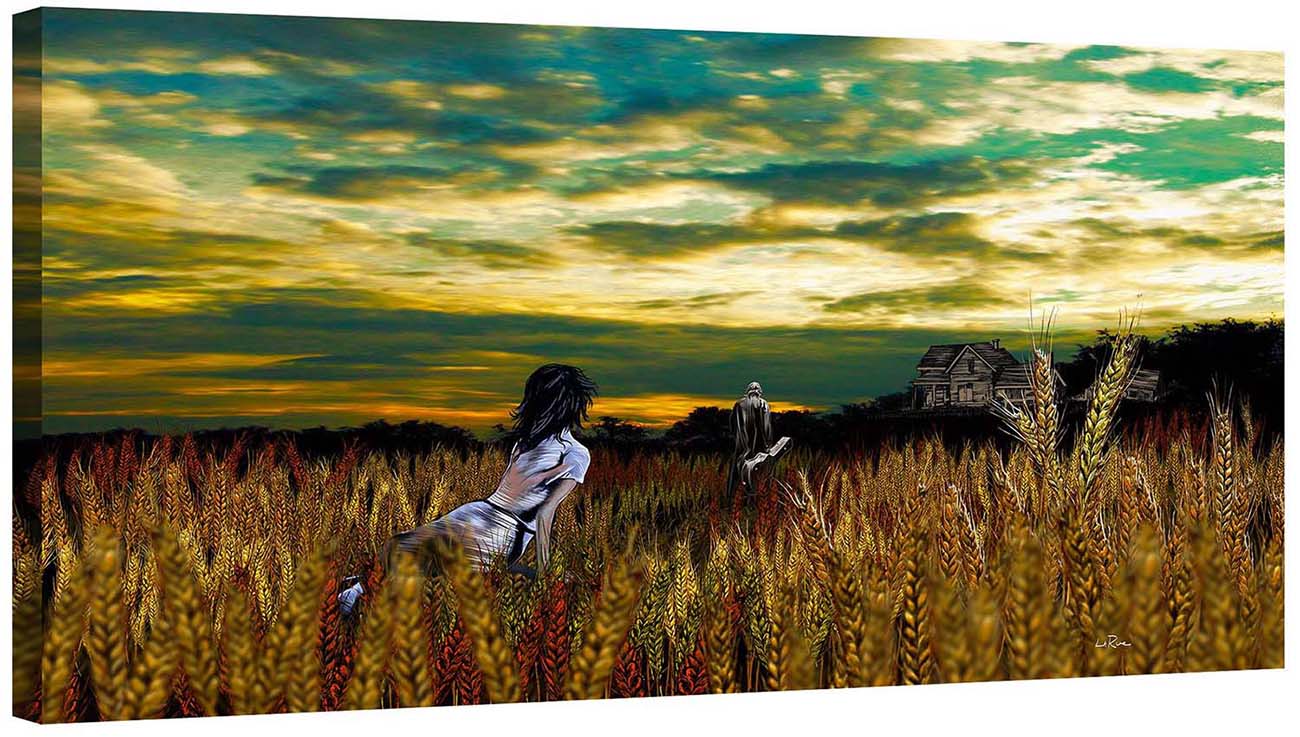 Wheat Field Farmhouse canvas print